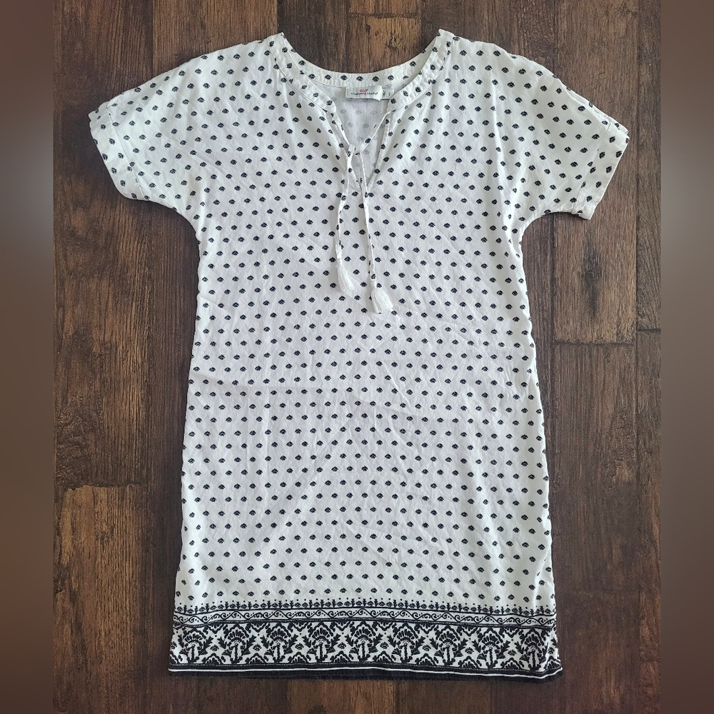 VINEYARD VINES Linen Blend tunic shift dress
